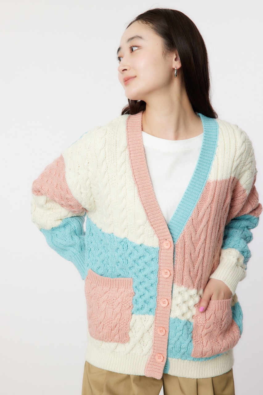 RODEO CROWNS WIDE BOWL | Custom ケーブルニット カーディガン