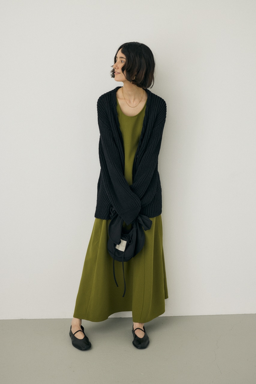 M_ | レースアップワンピース リサイクルポリエステル使用 (ワンピース