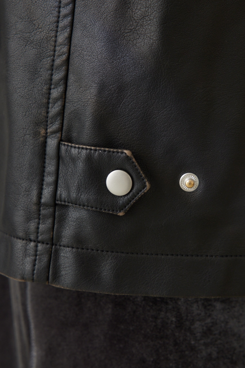 crie conforto | ヴィンテージライクレザージャケット (ジャケット