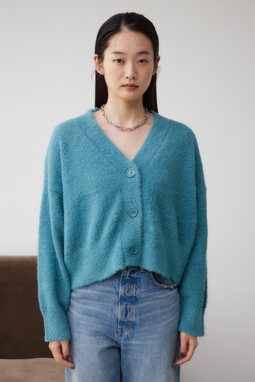 AZUL BY MOUSSY | モヘヤライクニットカーディガン (カーディガン