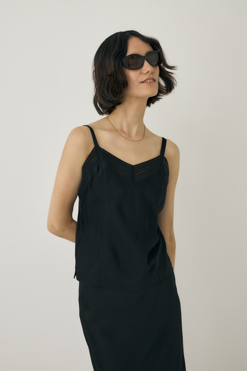 M_ | サテンキャミソール リサイクルポリエステル×レーヨン素材