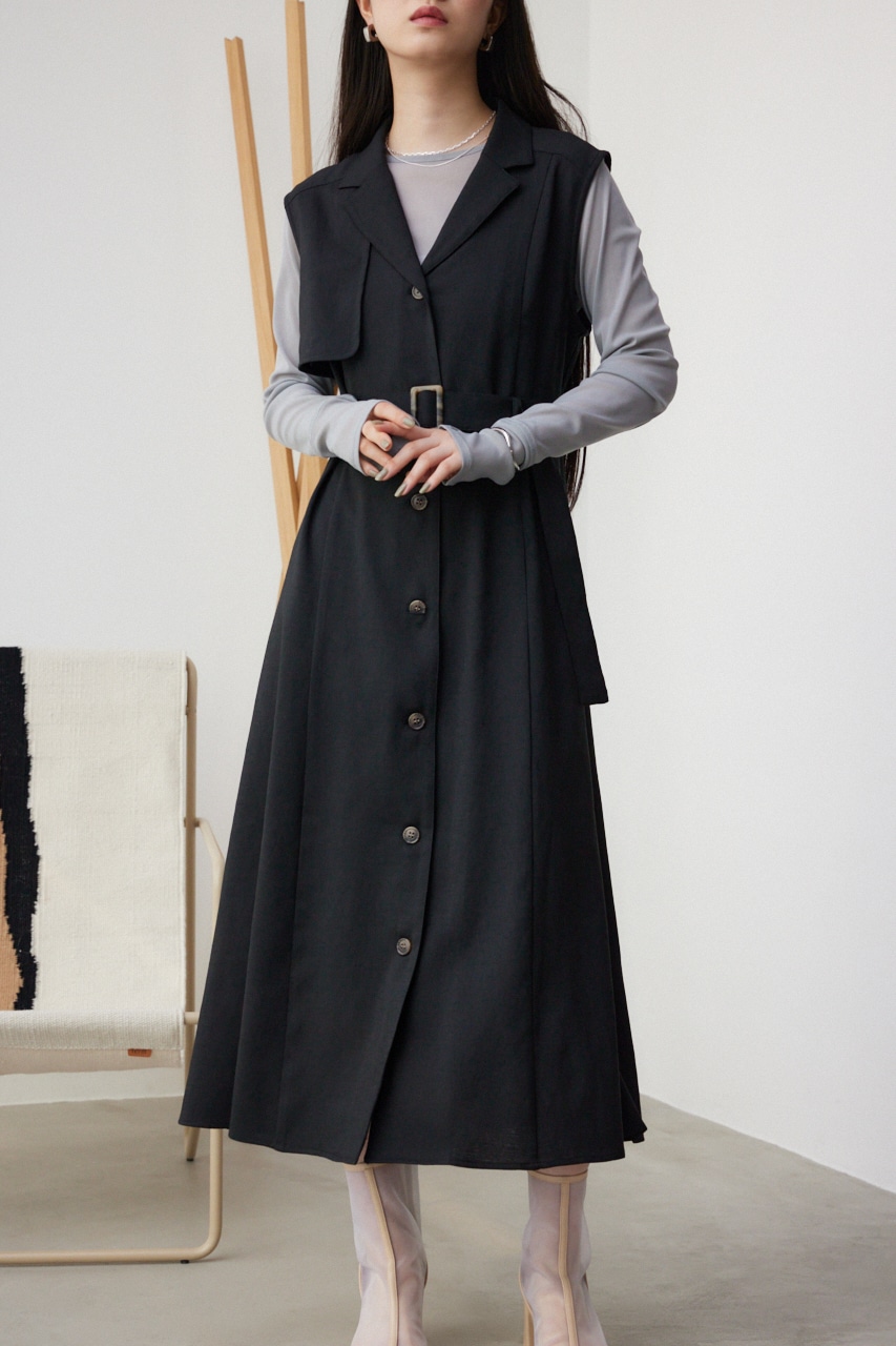 AZUL BY MOUSSY | リネンライクジレワンピース (ワンピース(ロング