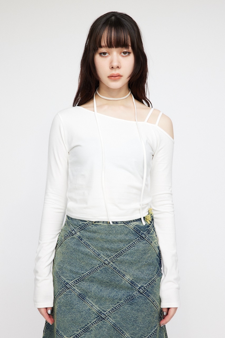 VIVIANO × jurk 水色チュールフリルキャミソール VIVIANO × JURK