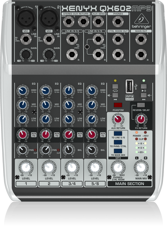 QX602MP3 XENYX - 製品一覧 - ベリンガー公式ホームページ