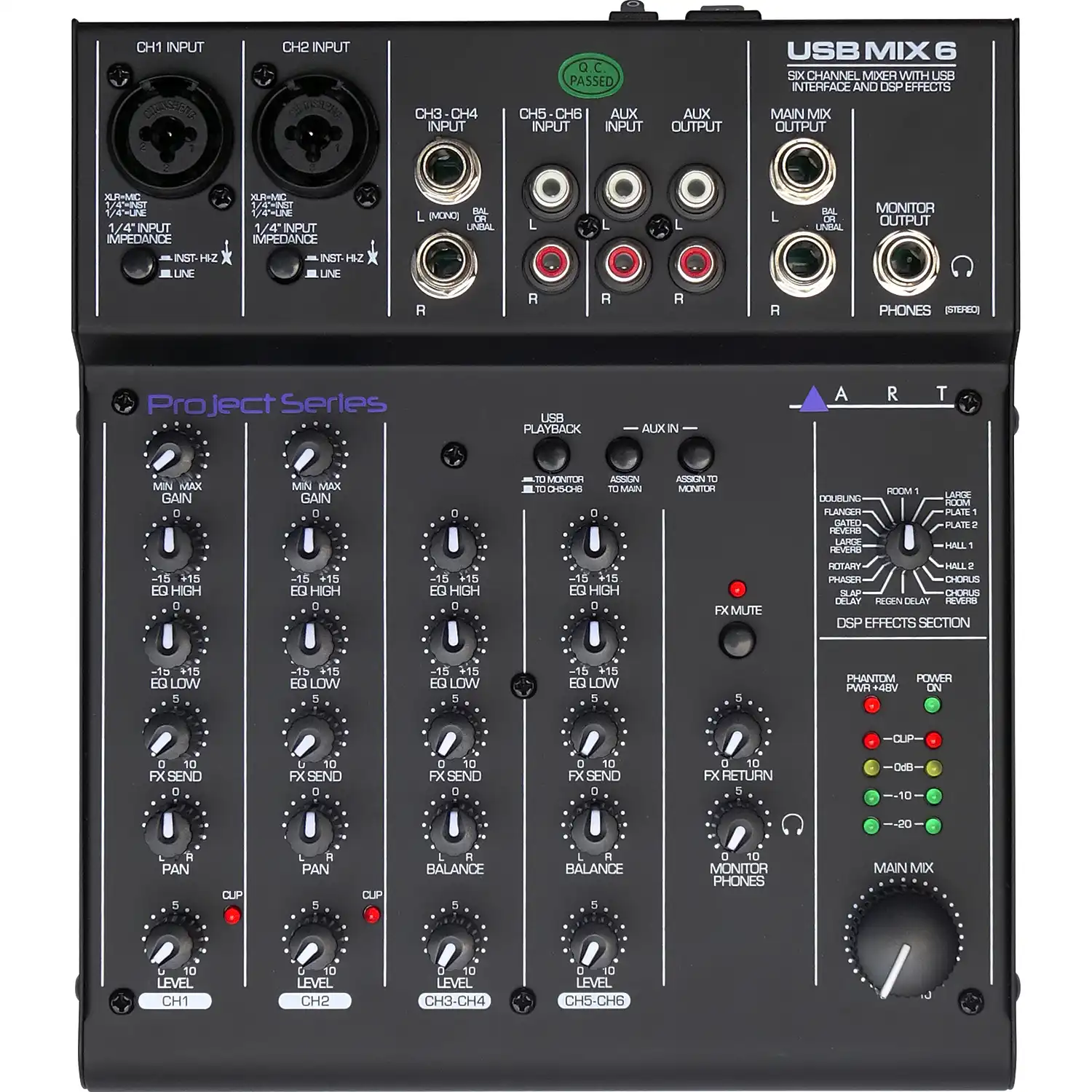 6CHミキサー／USBオーディオ・インターフェイス USB MIX 6 ART
