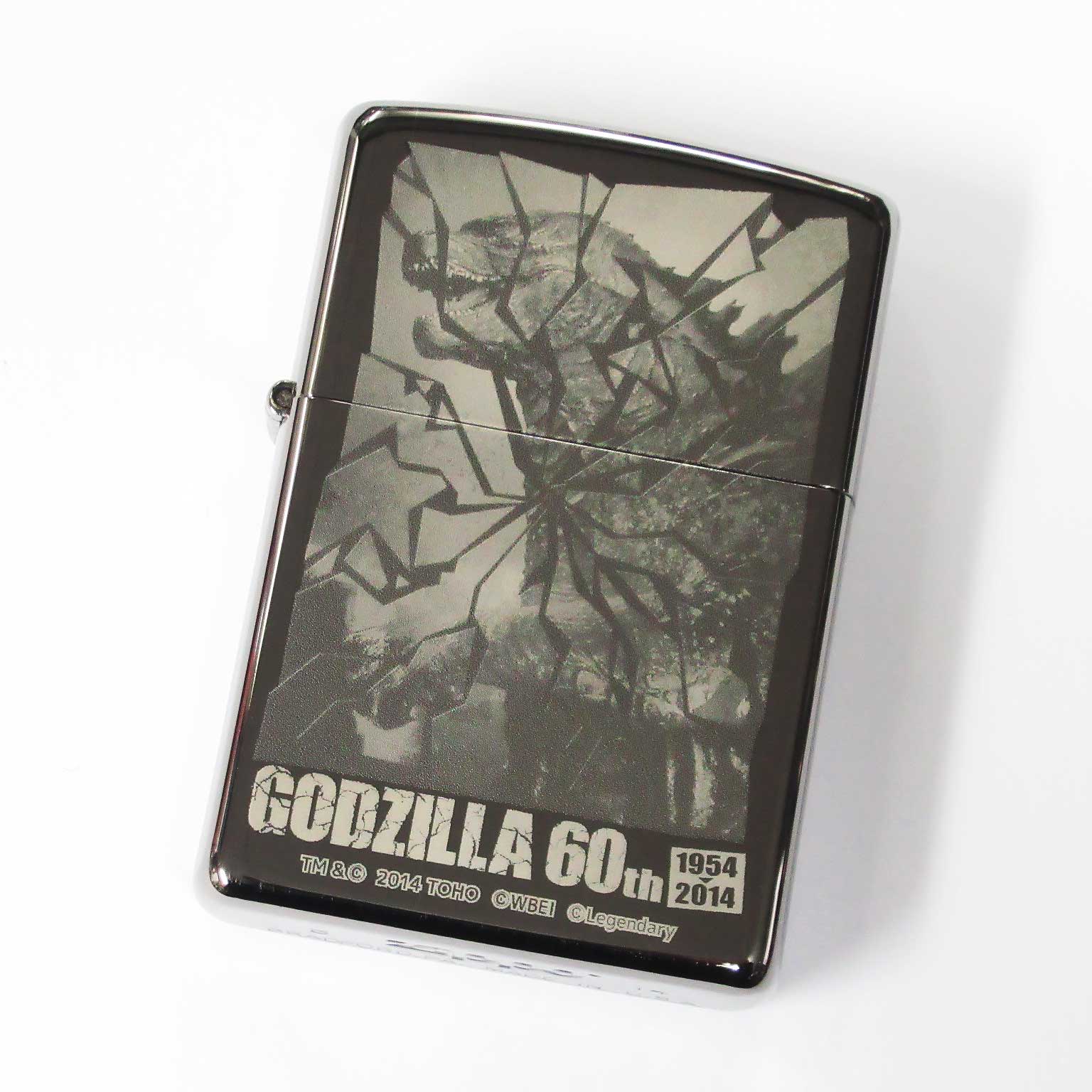Zippo Godzilla 60th Anniversary Holywood A Black Nickel Plating