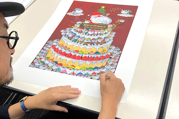 送料無料）【直筆サイン入り複製原画】谷口智則 『100にんの