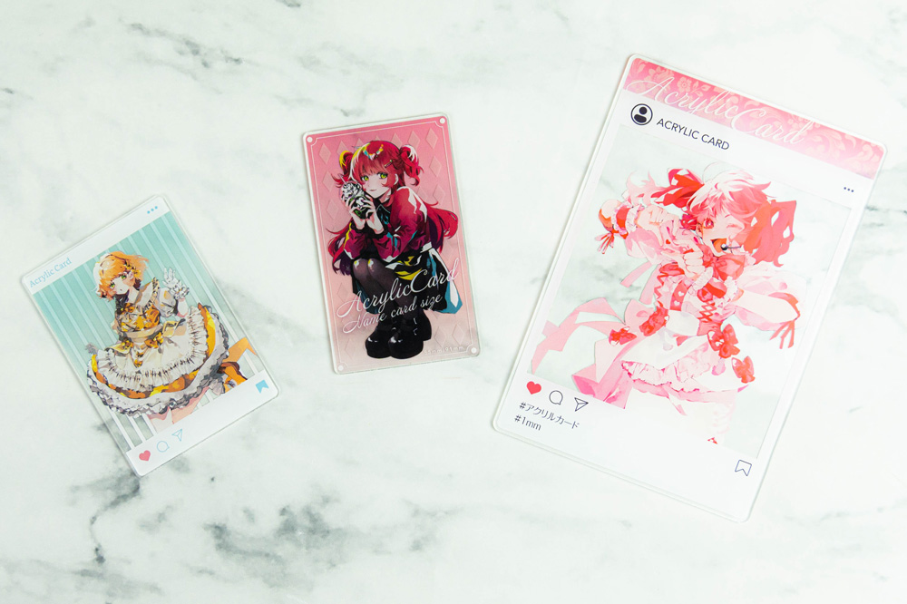 アクリルカード | 同人誌印刷・グッズ制作｜株式会社栄光