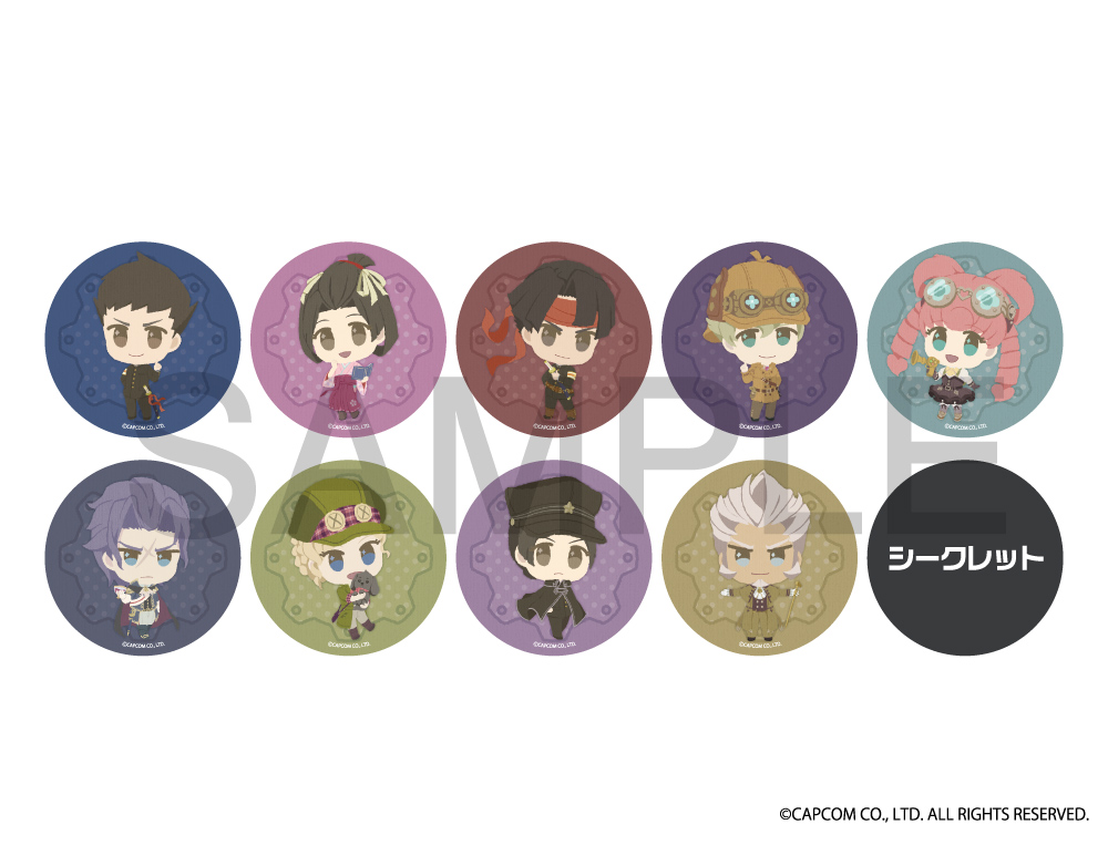 大逆転裁判 ふわぽにシリーズ トレーディング缶バッジvol.1