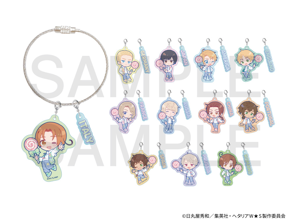 アニメ「ヘタリア World☆Stars」×mixx garden 2025 アクリルワイヤー