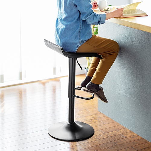 カウンターチェア（2脚セット・スツール・ハイ・バー・足置き・昇降式