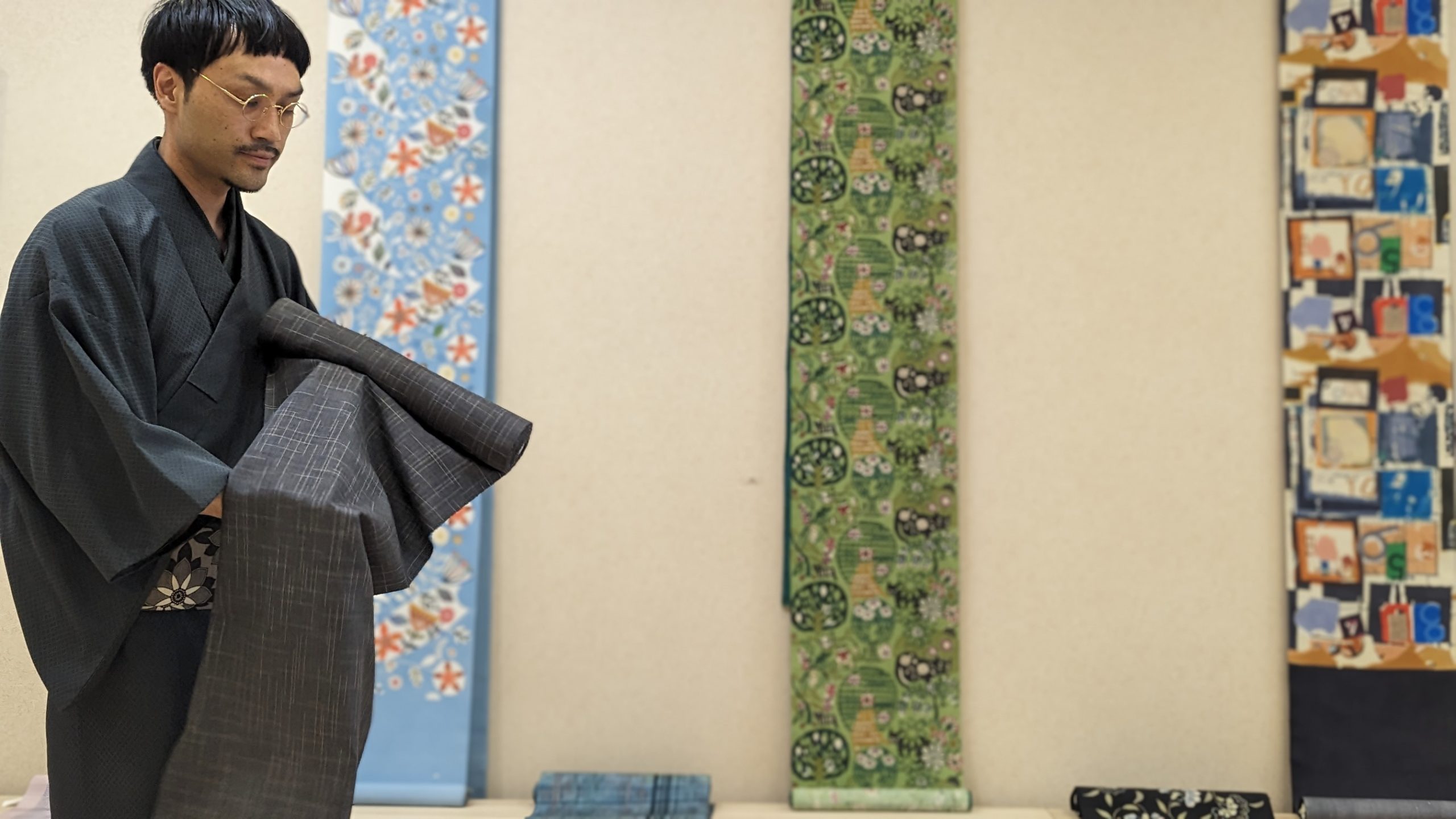 小河正義 「越後上布 別誂 一尺五分（重要無形文化財）」 千成堂別注