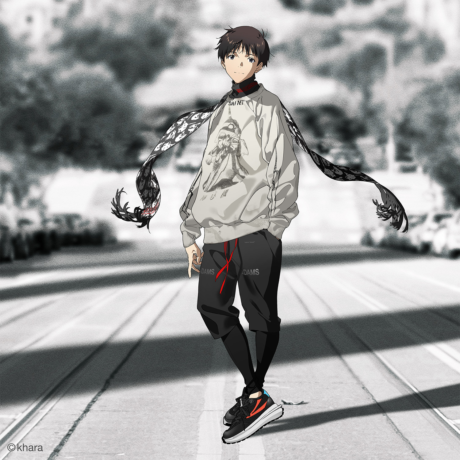 RADIO EVA STORE2周年記念の米山舞氏描き下ろしイラストから、FILA