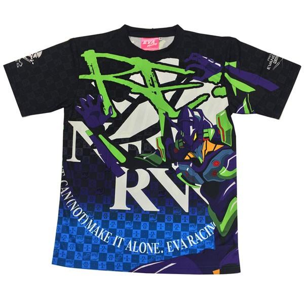 エヴァンゲリオンレーシング【2016】速乾Tシャツ（初号機JUMP・黒