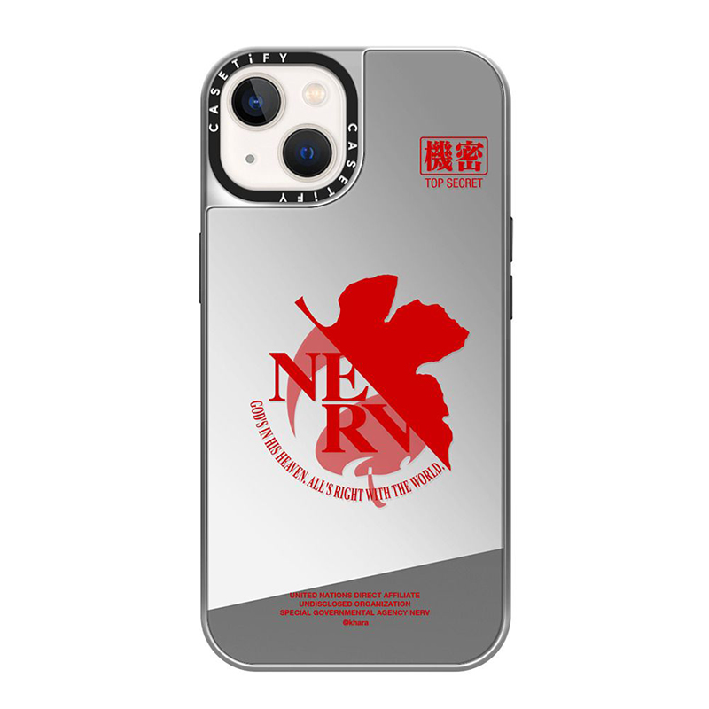 CASETiFYxEVA】NERV Logo MagSafe 対応ミラーケース（シルバー