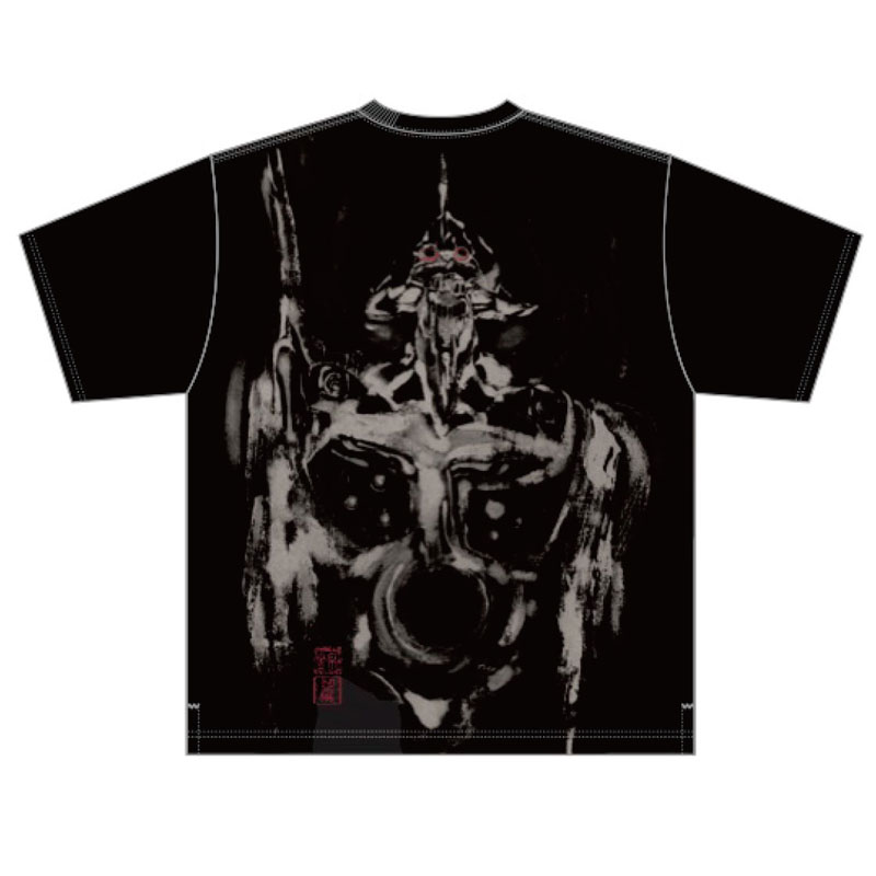EVA×錦】墨絵風初号機咆哮Tシャツ/黒 [お届け予定：2026年3月](M 黒