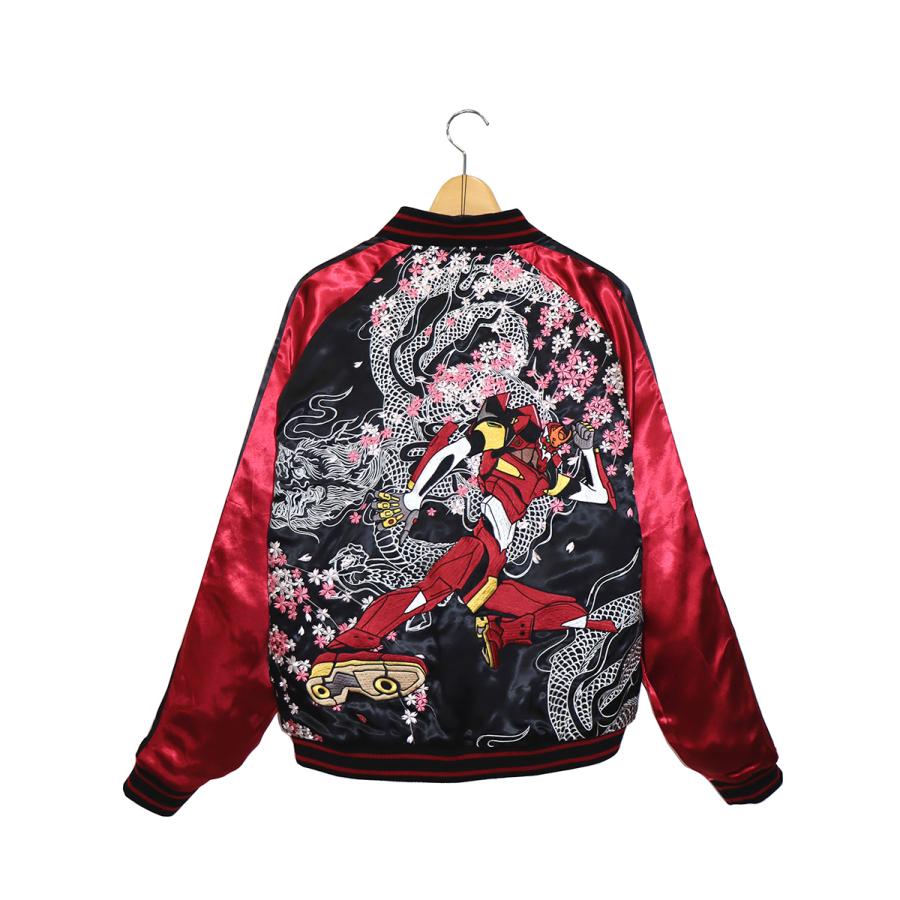 EVAx錦】 桜龍と2号機総刺繍スカジャン/ブラック[お届け予定日：2023