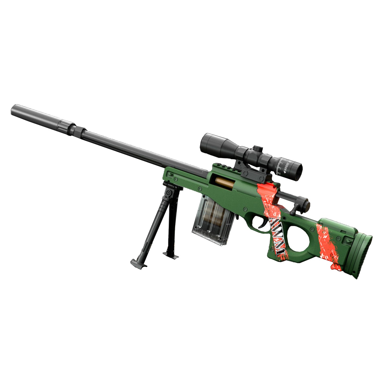 Shell Eject Nerf Sniper Rifle With Scope - AWM