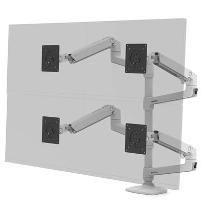 LXデュアルモニターアーム 縦/横型 長身ポール | マルチモニター