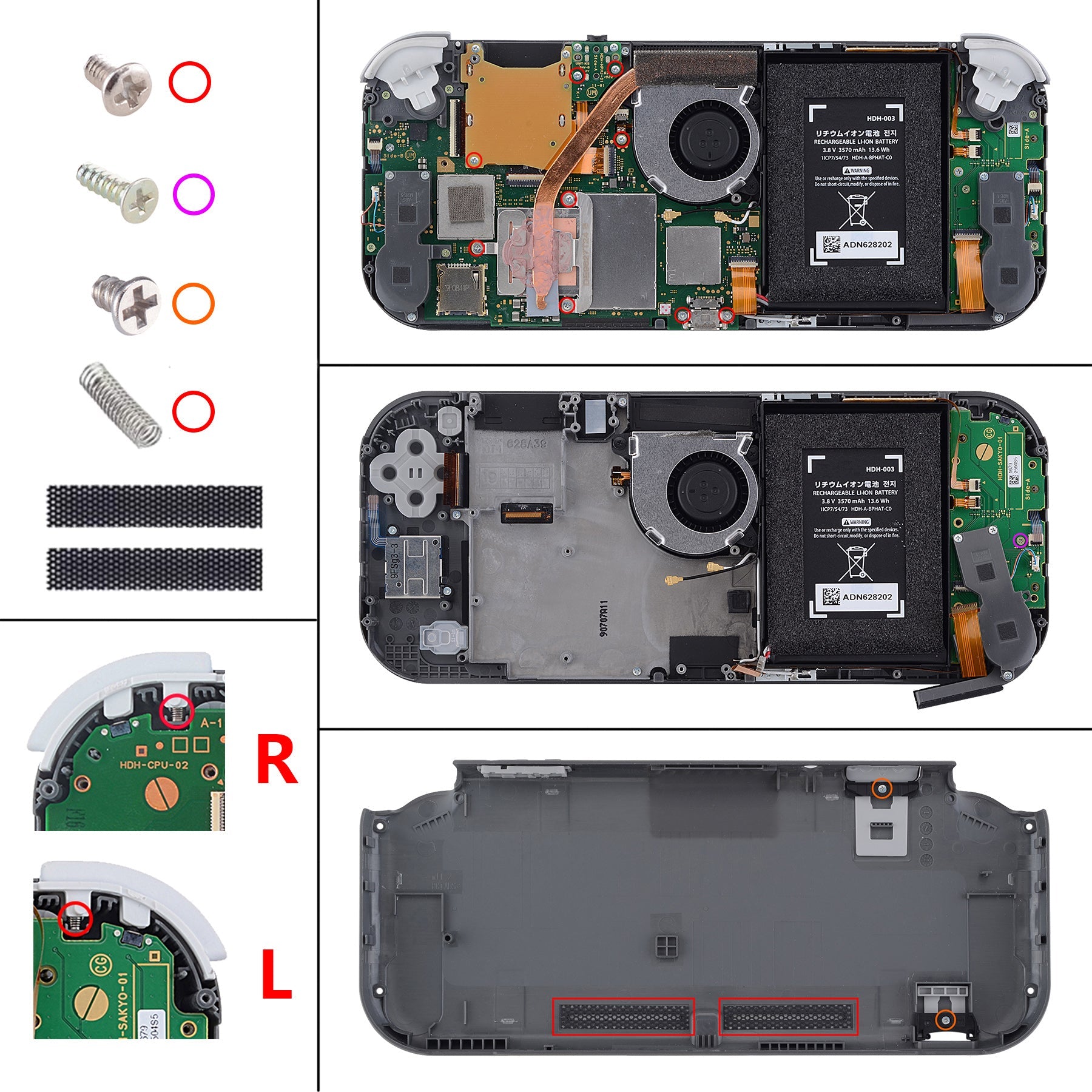 eXtremeRate Nintendo Switch Lite DIY Replacement Shells with