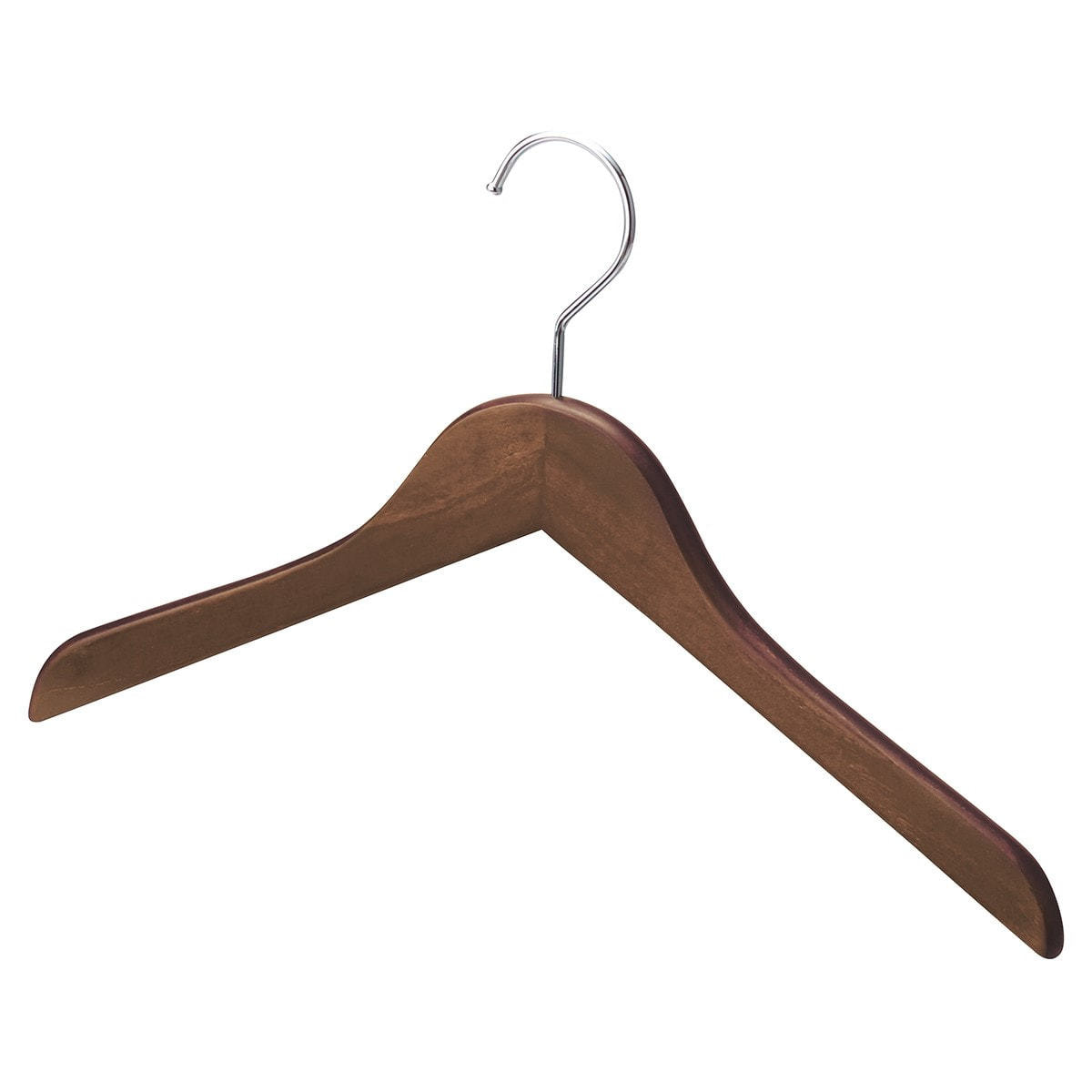 木製ハンガー ヴィンテージブラウン 平型 W38cm(10本セット)の通販