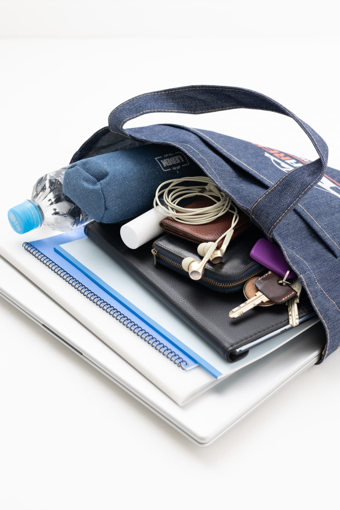 デニムフロントポケットトート [MARKLESS STYLE TR-1376]｜オリジナル