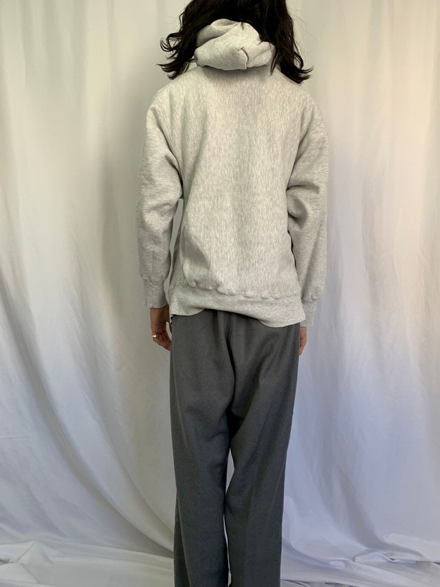 80年代 80s チャンピオン アメリカ製 グレー リバースウィーブ プル