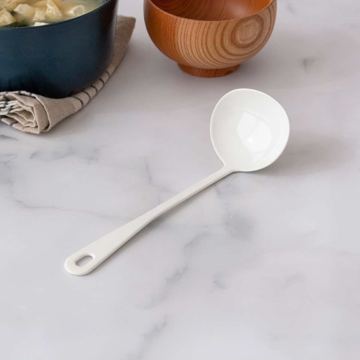 ミニレードル 琺瑯 ホーロー Blanc ブラン 高桑金属 白 ホワイト