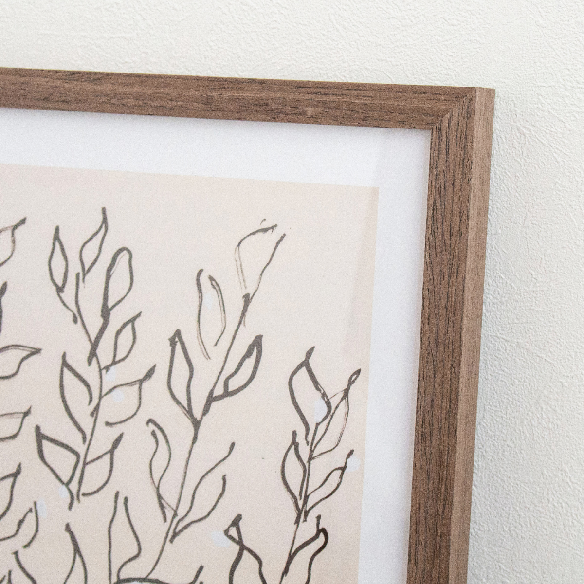 ポスター フレーム付き Le platane S 37.5×37.5cm 木製 正方形