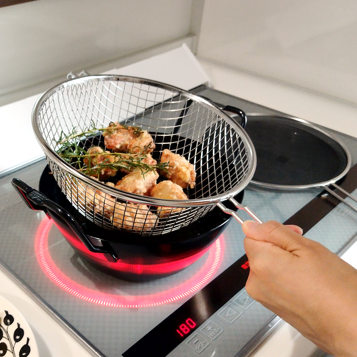 la base ラバーゼ 揚げ鍋 セット 鉄揚げ鍋 22cm 日本製 和平フレイズ