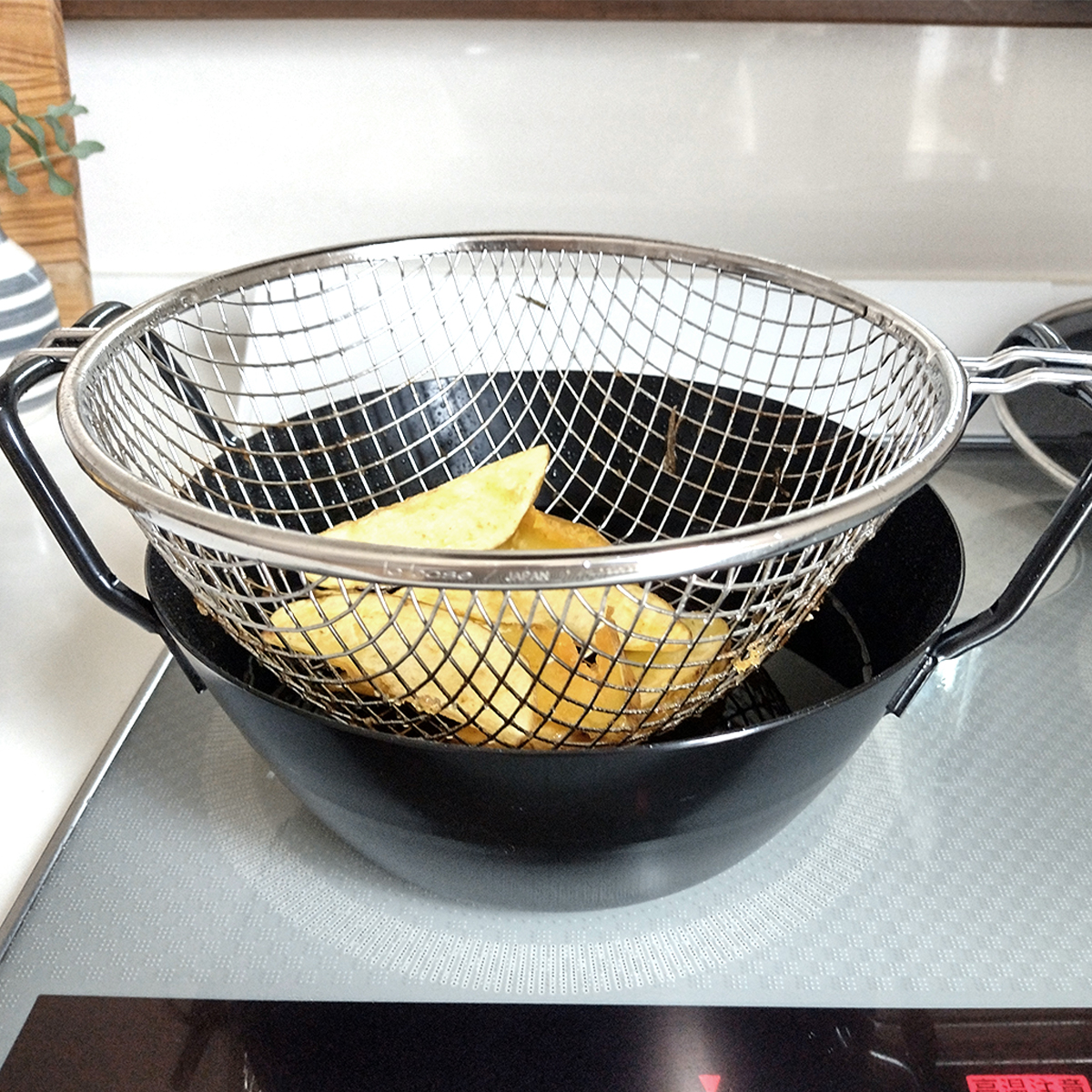 la base ラバーゼ 揚げ鍋 セット 鉄揚げ鍋 22cm 日本製 和平フレイズ