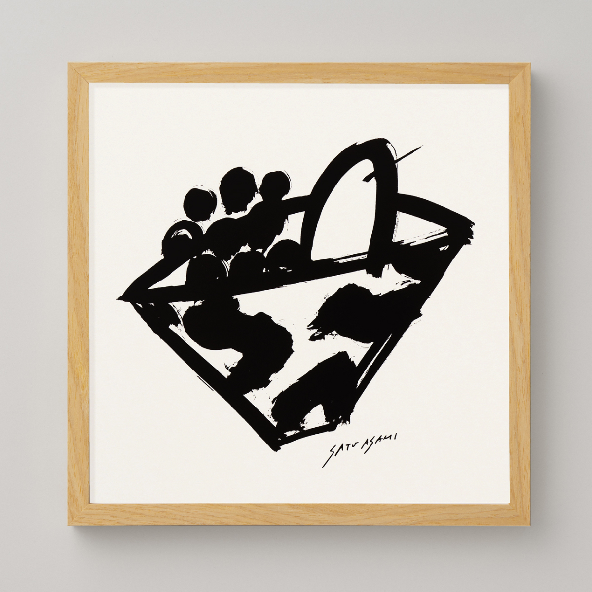 ポスター フレーム付き インバーティドトライアングルベセル(INVERTED