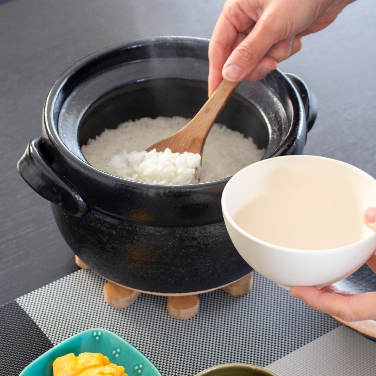 ごはん鍋 5合 大 土鍋 カネフサ製陶 信楽焼 炊飯 炊飯土鍋 ご飯鍋 直火