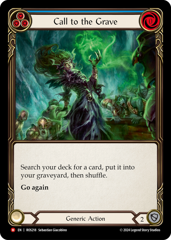 Call to the Grave - Rosetta - Flesh & Blood TCG - FaB Foundry
