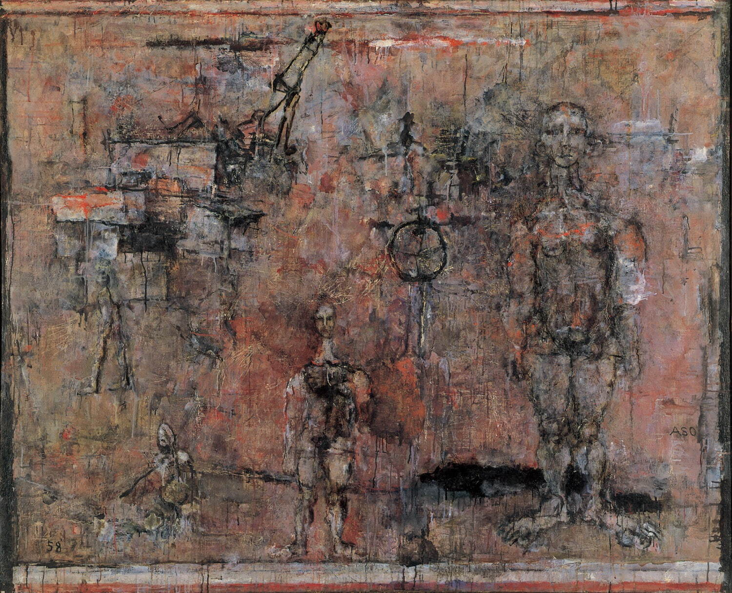 画家・麻生三郎の展覧会が世田谷美術館で - 三軒茶屋時代に着目、人間