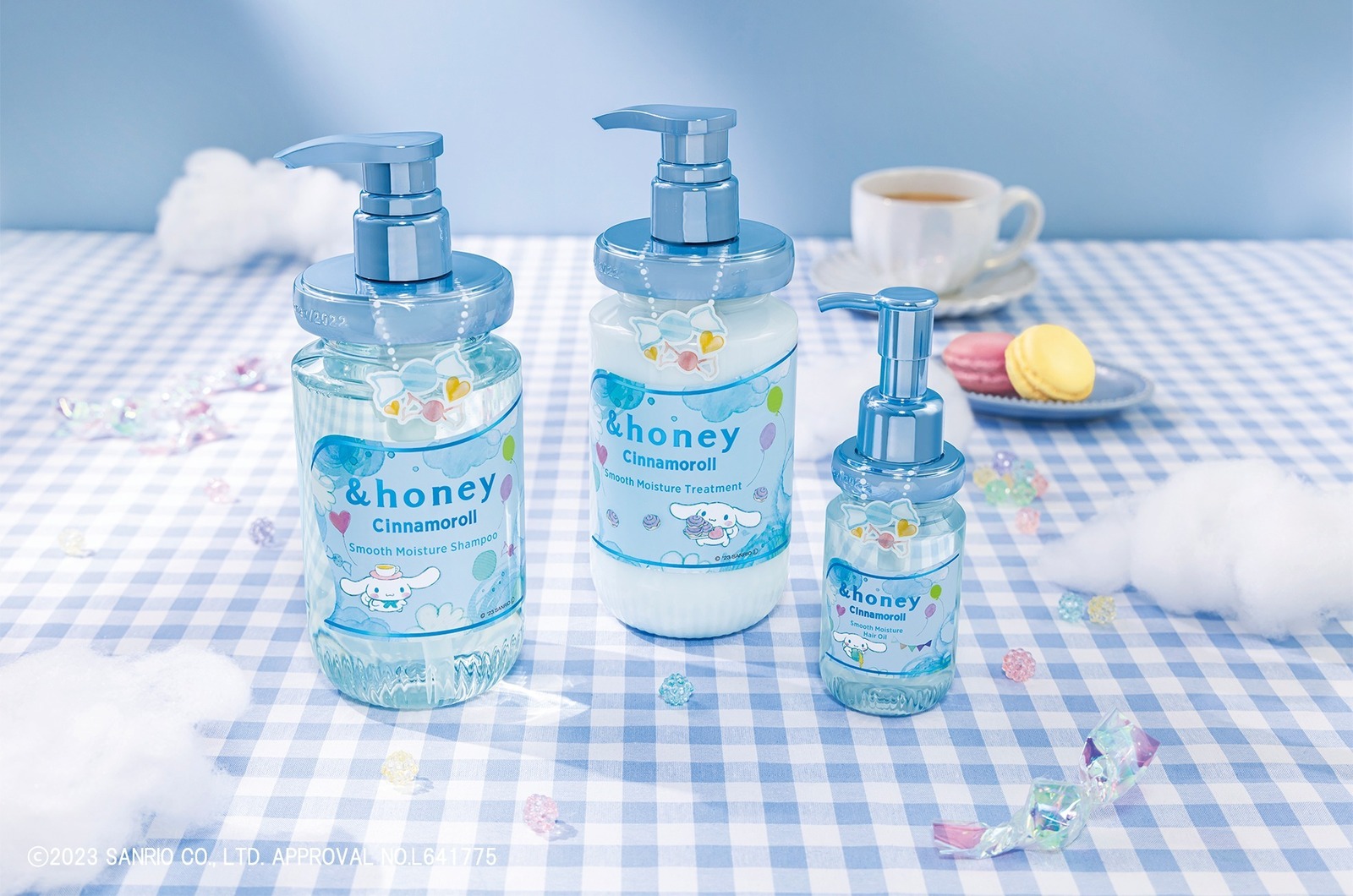 アンドハニー「シナモロール」限定デザインのヘアケア、甘く華やかな