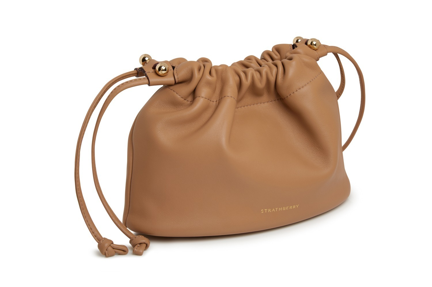 ストラスベリー24年夏ウィメンズバッグ、巾着型2WAYクロスボディや“S字