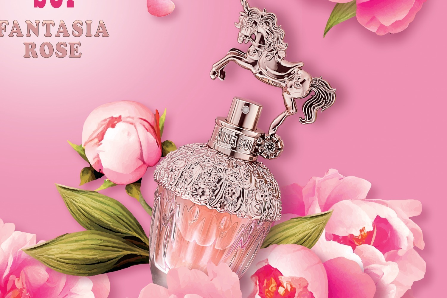アナ スイ「ユニコーンボトル」の24年冬フレグランス、“ローズ”着想の