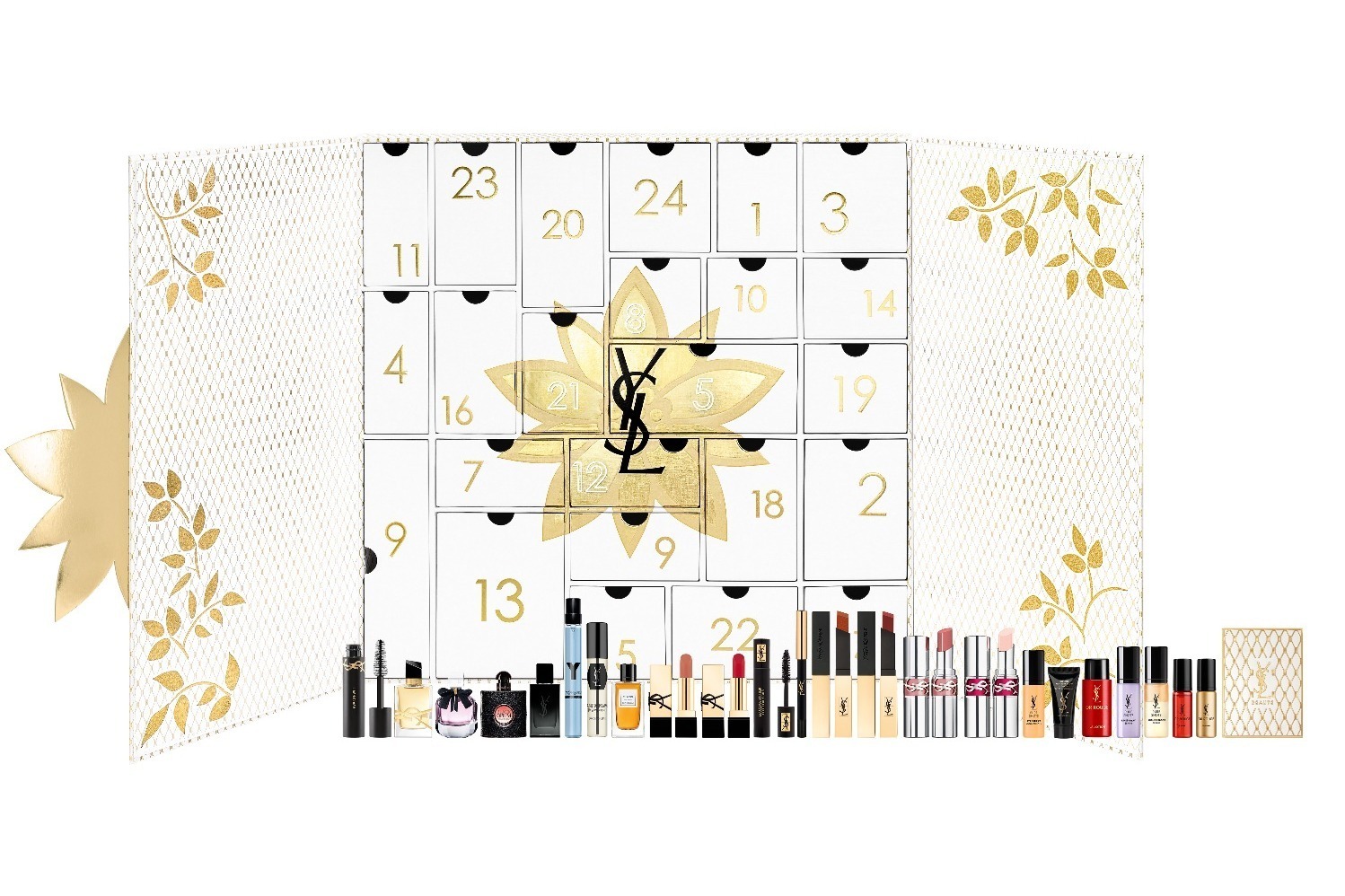 イヴ・サンローラン24年クリスマスコフレ第1弾、“人気コスメ24製品入り