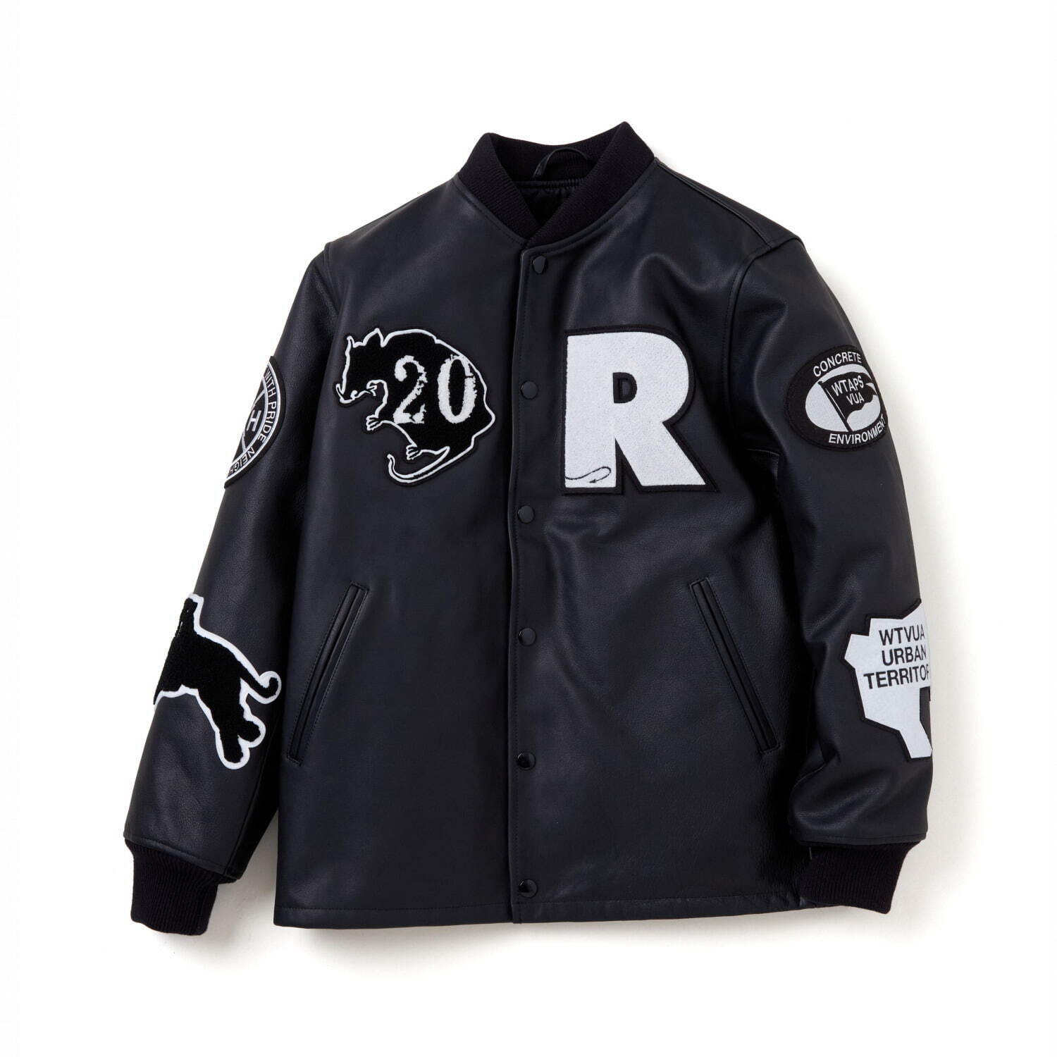 ネイバーフッド×ダブルタップス×ラッツ、レザー＆メルトンの“立体刺繍