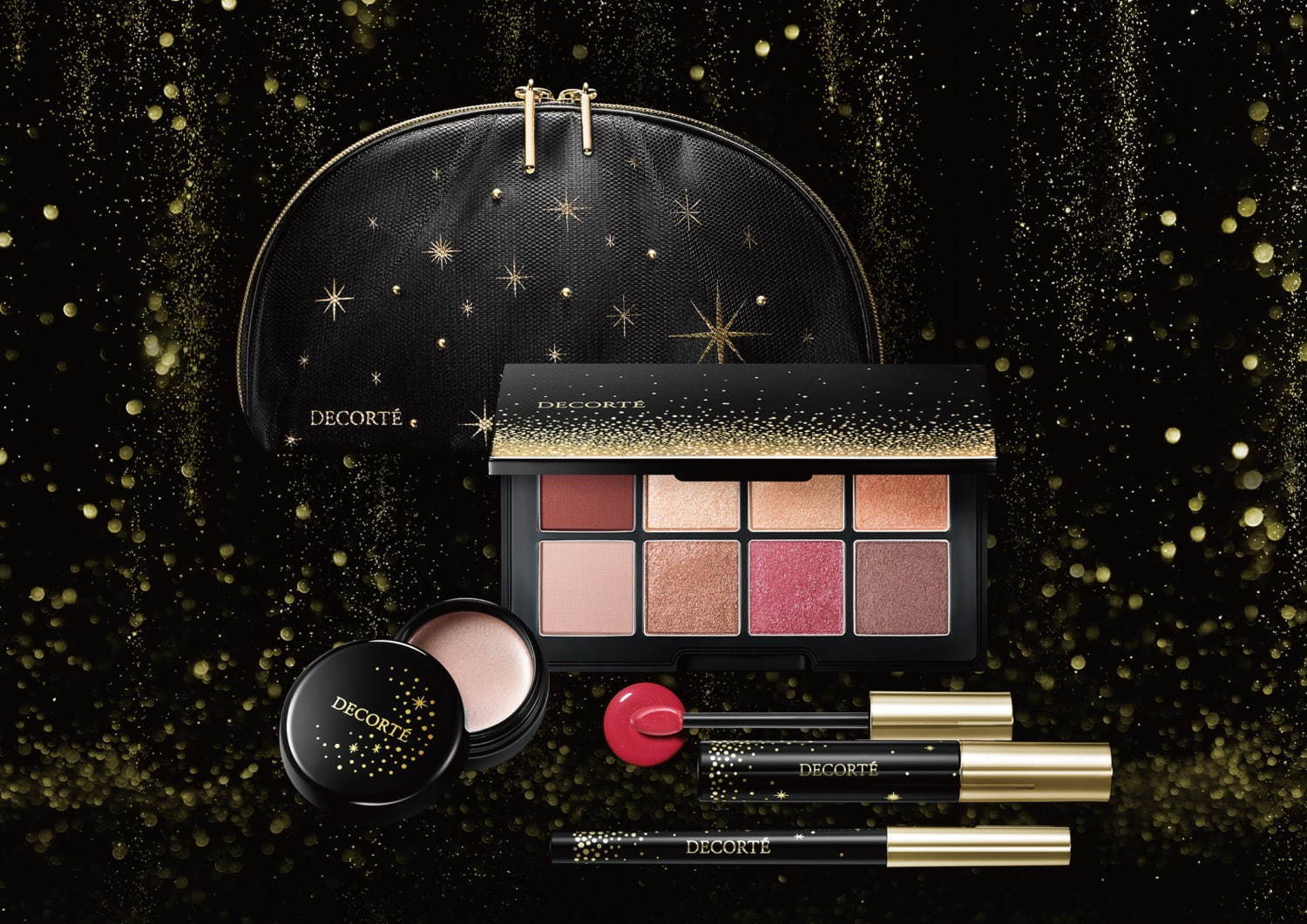 コスメデコルテの20年クリスマスコフレ、アイカラー8色入りパレット