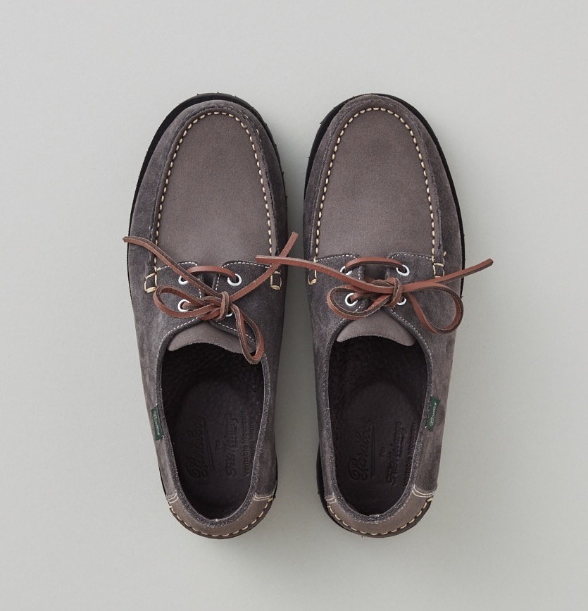 パラブーツのフィルメランジェ別注デッキシューズ「ドマング」グレーの