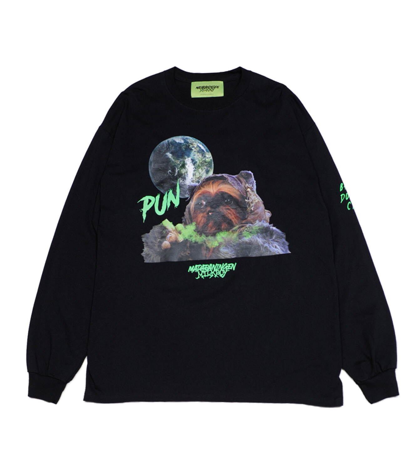 ミルクボーイ×マダラニンゲン“悪魔プリント”を施したシャツ＆暗闇で