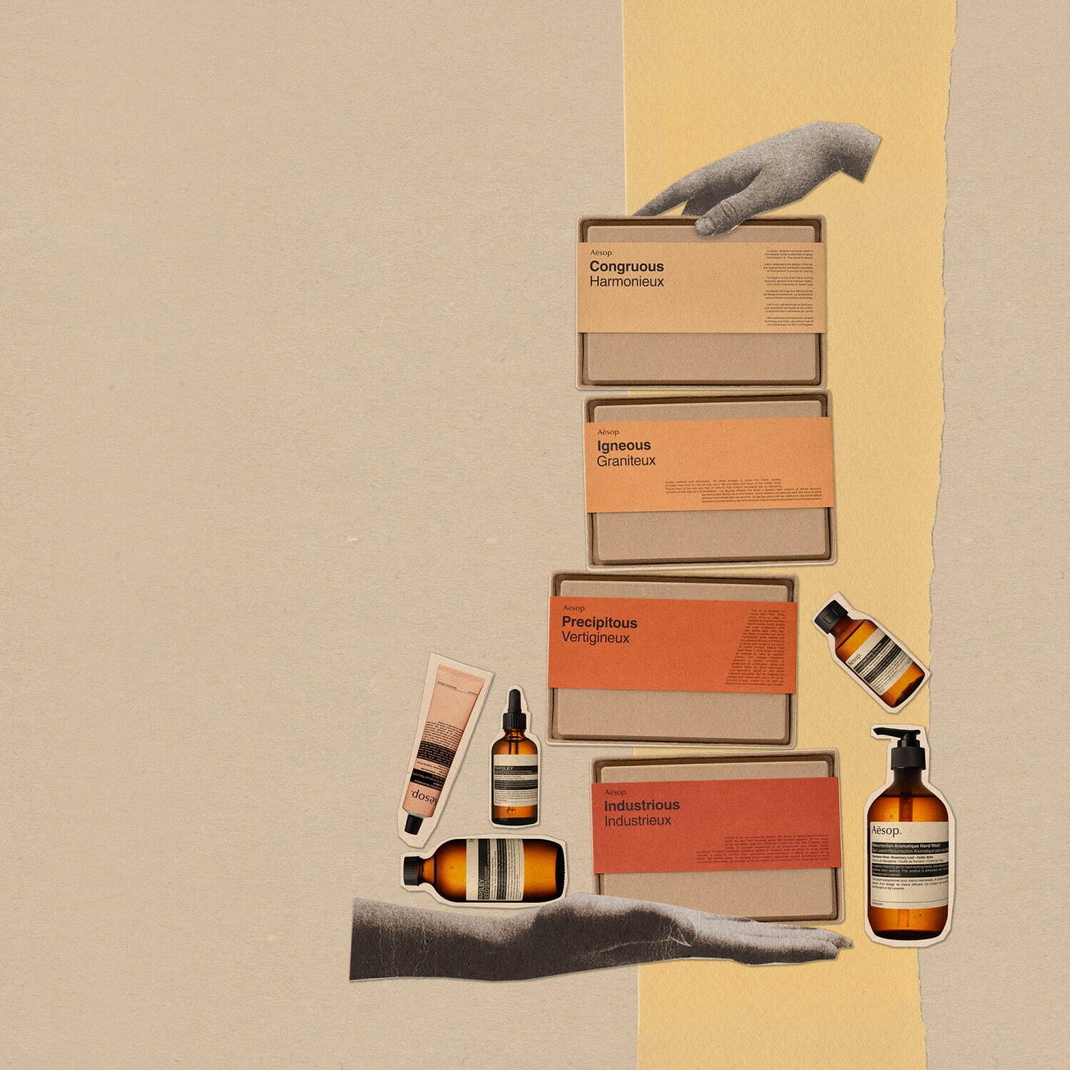 イソップ2022年クリスマスコフレ、“物語＆その土地の文化”着想のスキン