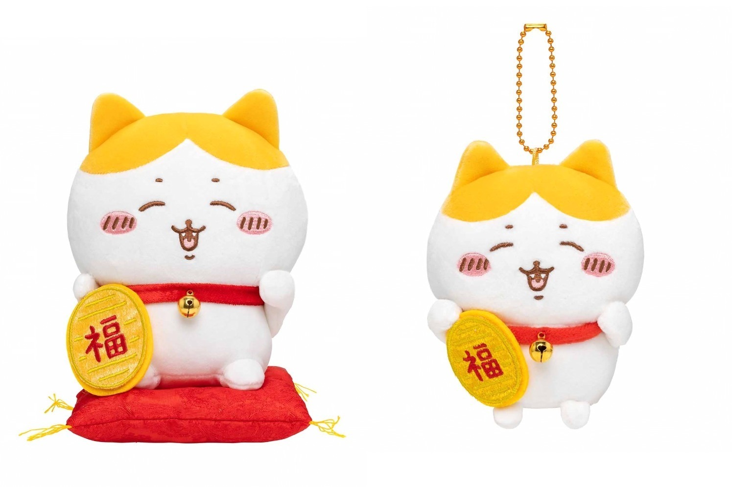 ちいかわ」ハチワレが“招き猫風”マスコットに、開運が叶う？！イエロー