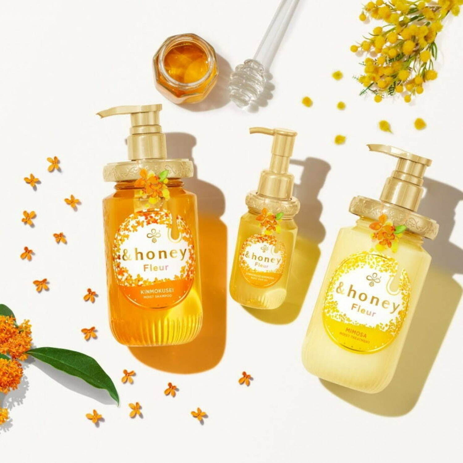 アンドハニーの新ヘアケア、まるで香水！“金木犀とミモザの香り”が続く