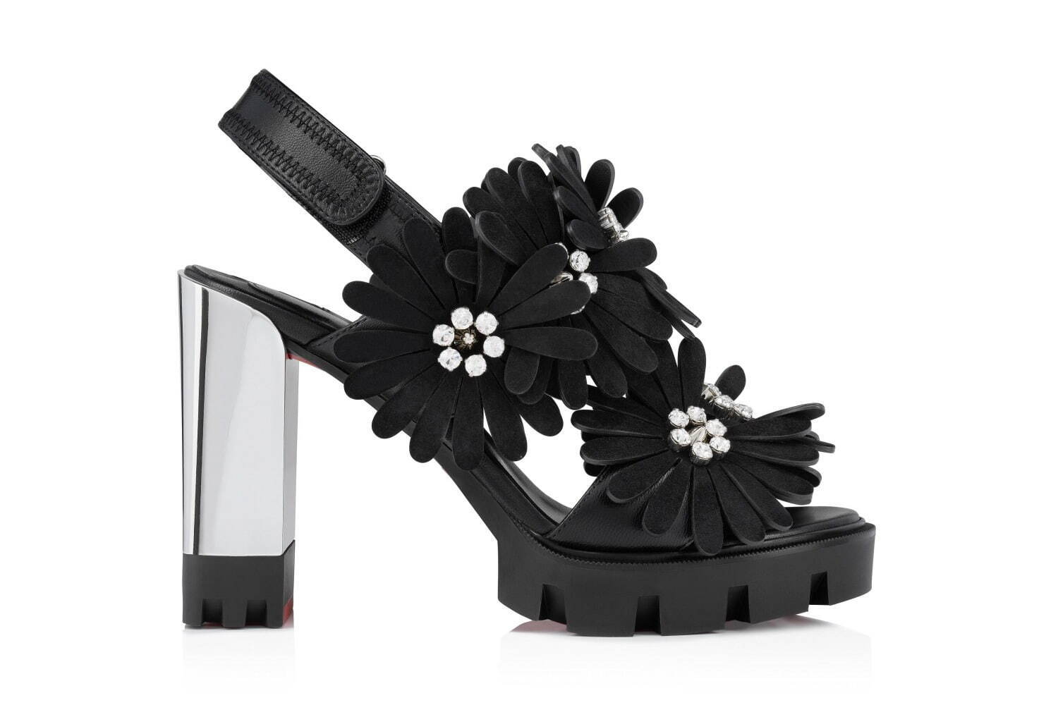 クリスチャン ルブタン“花”を飾ったサンダル＆モカシンシューズ