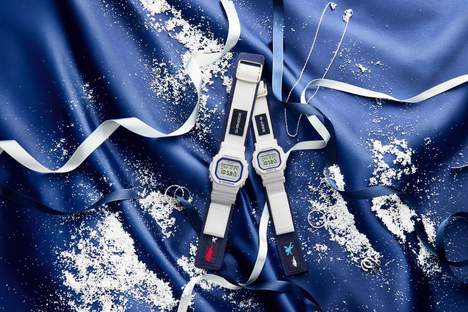 G-SHOCK&BABY-Gのクリスマスペアウオッチ、“天使と悪魔”の刻印や