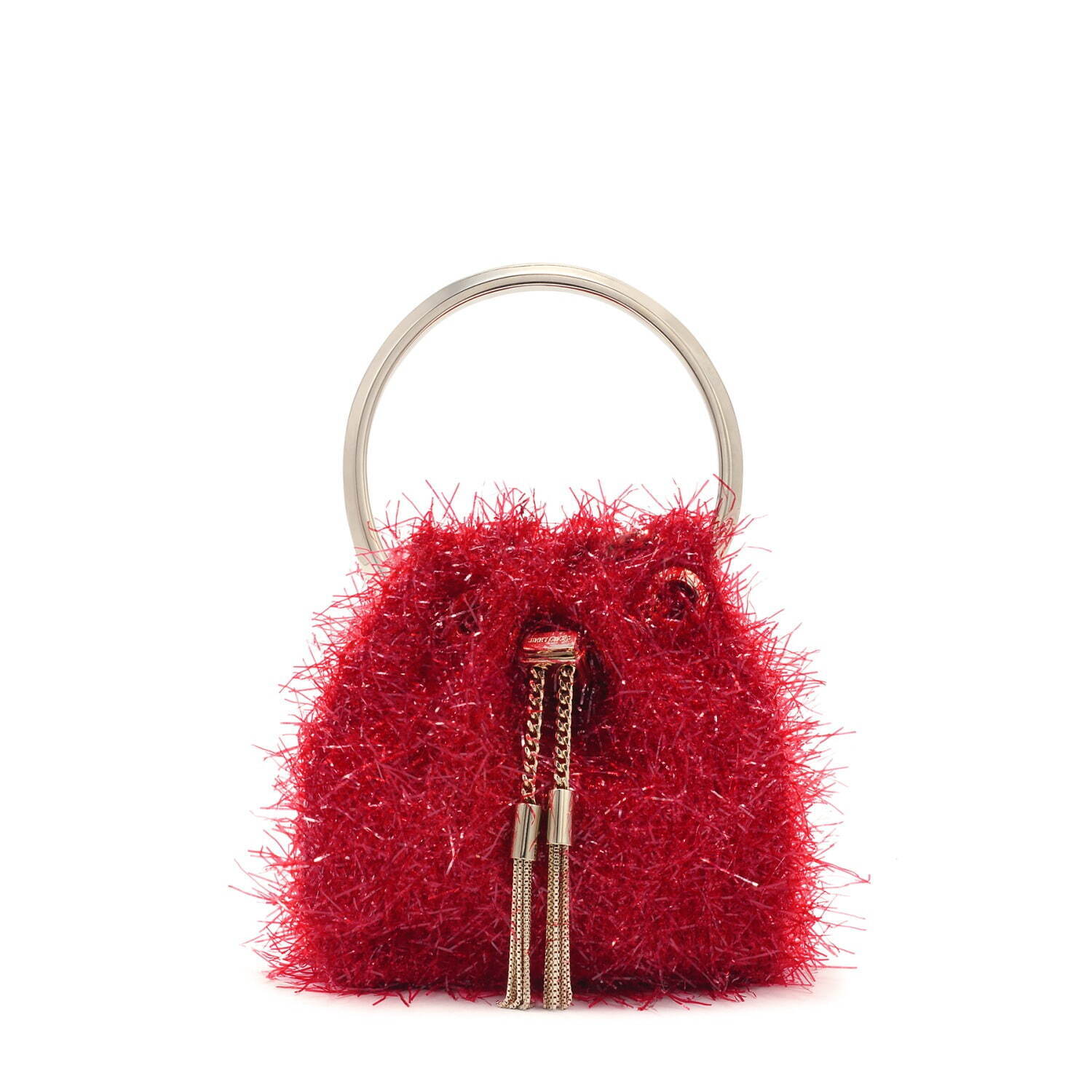 極美品 ジミーチュウ ボディバッグ スタッズ JCロゴ レザー 三日月