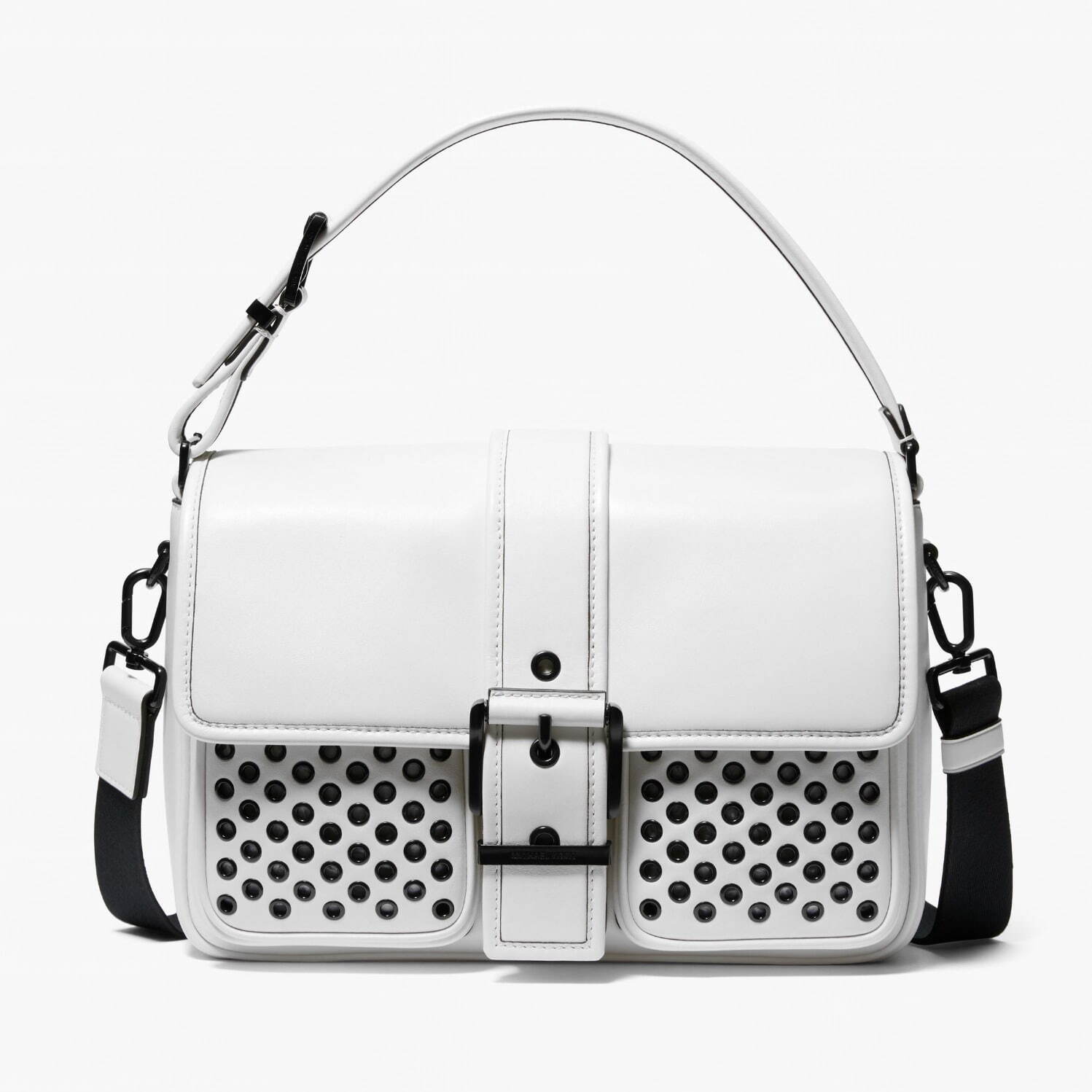 マイケル・コース“パンク調”ショルダーバッグ「コルビー」グロメット